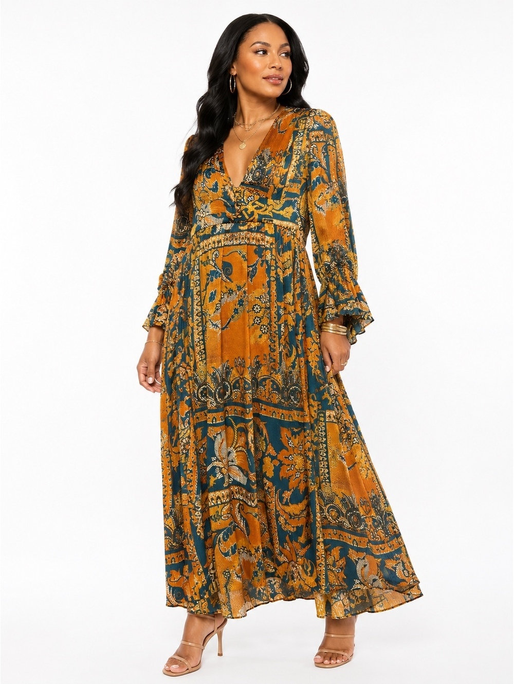 Urban Outfitters Boho Midi Dress-Size M